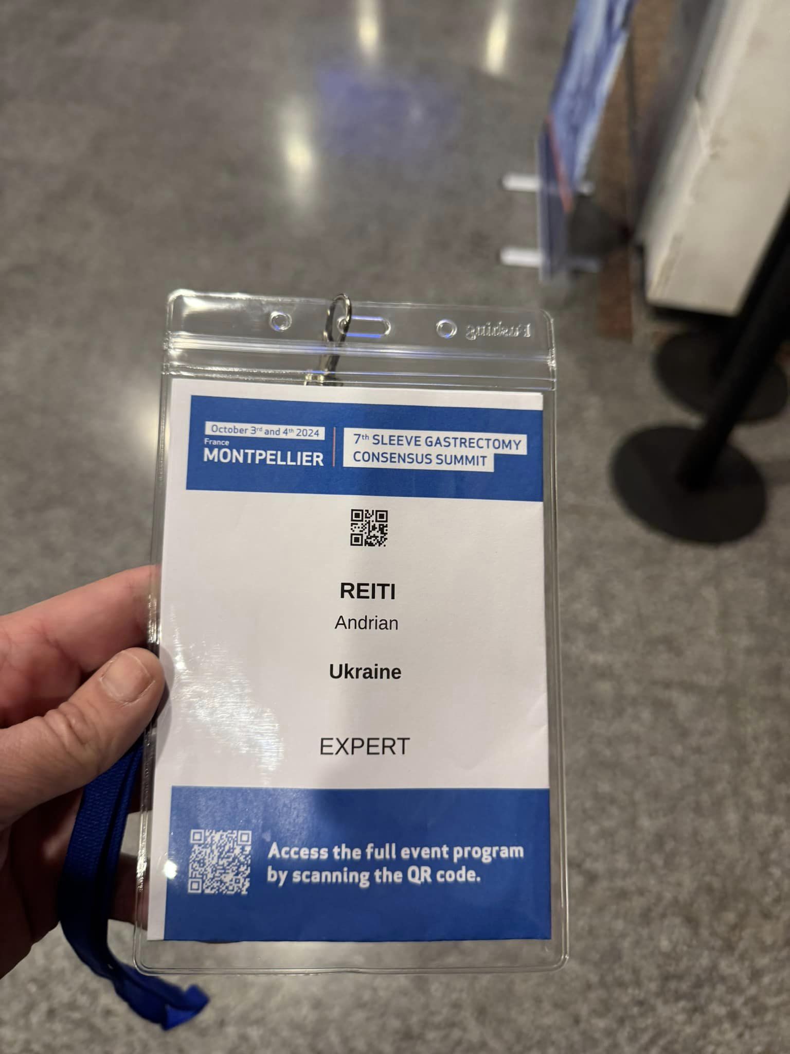 Андріан Рейті став одним з учасників конференції «7th Sleeve Gastrectomy Consensus Summit» в Монпельє, Франція